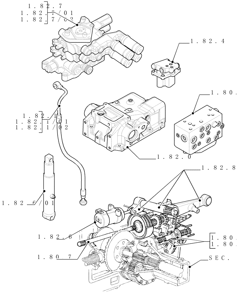 Схема запчастей Case IH MAXXUM 110 - (SEC. 07) - HYDRAULIC SYSTEM (00) - GENERAL