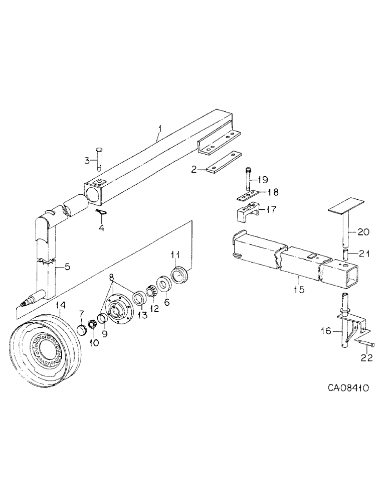 Схема запчастей Case IH 800 - (05-52) - WHEELS, TRANSPORT ATTACHMENT, UNITS R, U AND V, FOR PLANTERS WITH ASSIST WHEELS (06) - POWER TRAIN