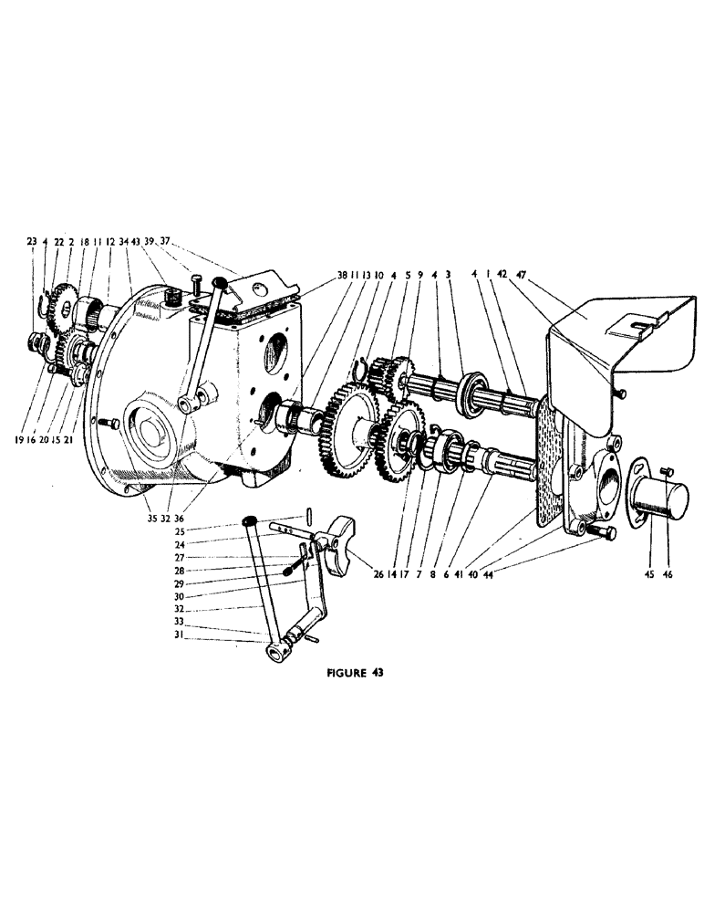 Схема запчастей Case IH 880UF - (64) - POWER TAKE-OFF UNIT Auxiliary Drive Units