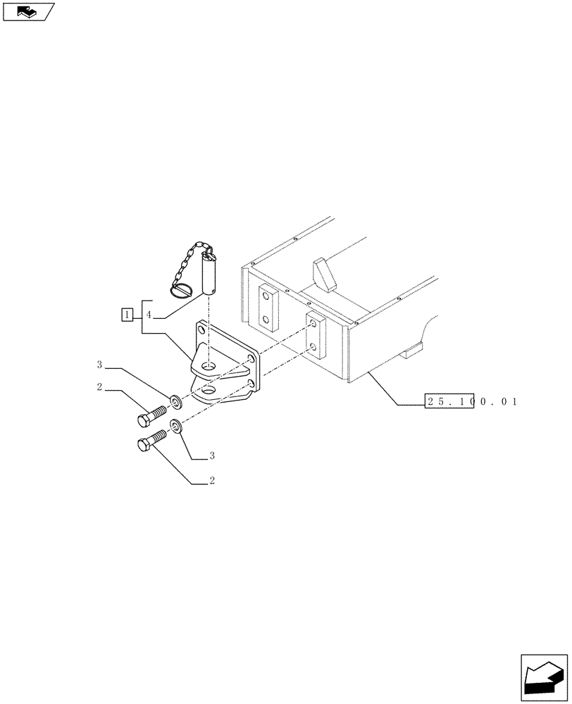 Схема запчастей Case IH FARMALL 65C - (37.100.0202) - FRONT TOW HOOK - ISO (VAR.331122) (37) - HITCHES, DRAWBARS & IMPLEMENT COUPLINGS