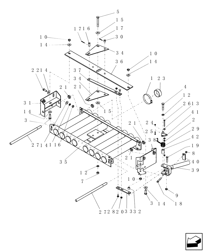 Схема запчастей Case IH ADX3360 - (L.10.F[26]) - INTERMEDIATE MANIFOLD L - Field Processing