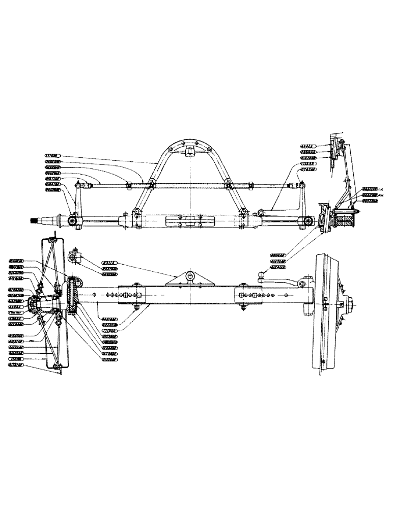 Схема запчастей Case IH DC-SERIES - (108) - ADJUSTABLE FRONT AXLE ASSEMBLY, FOR "DC" TRACTOR (06) - POWER TRAIN