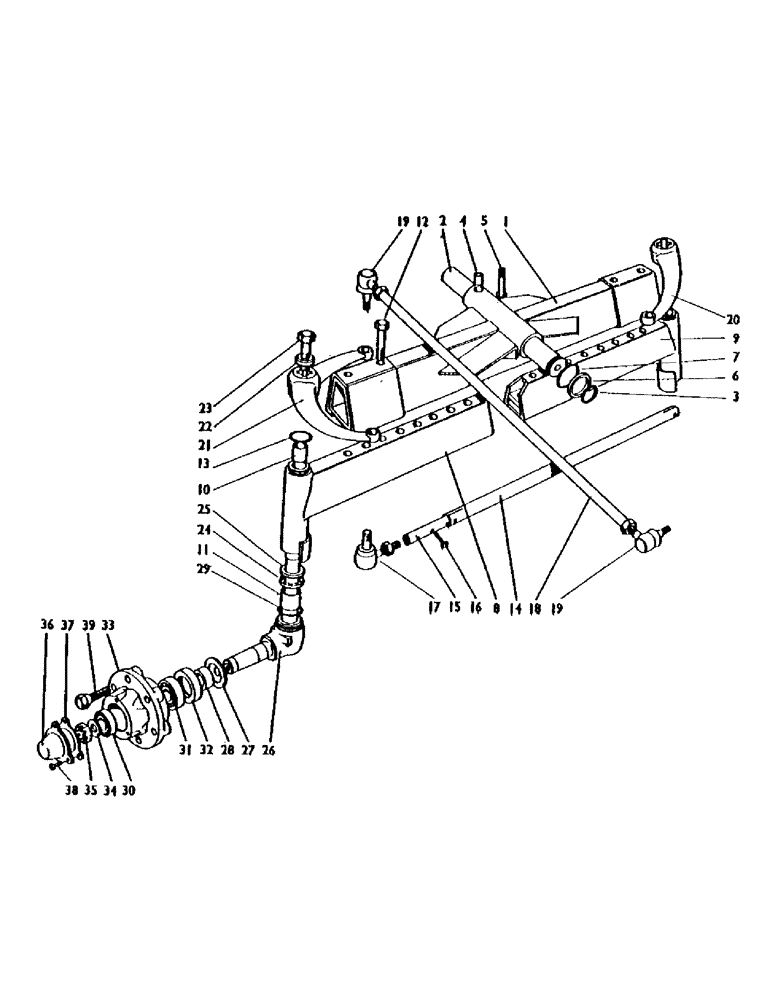 Схема запчастей Case IH 1200 - (082) - FRONT AXLE Steering & Front Axle