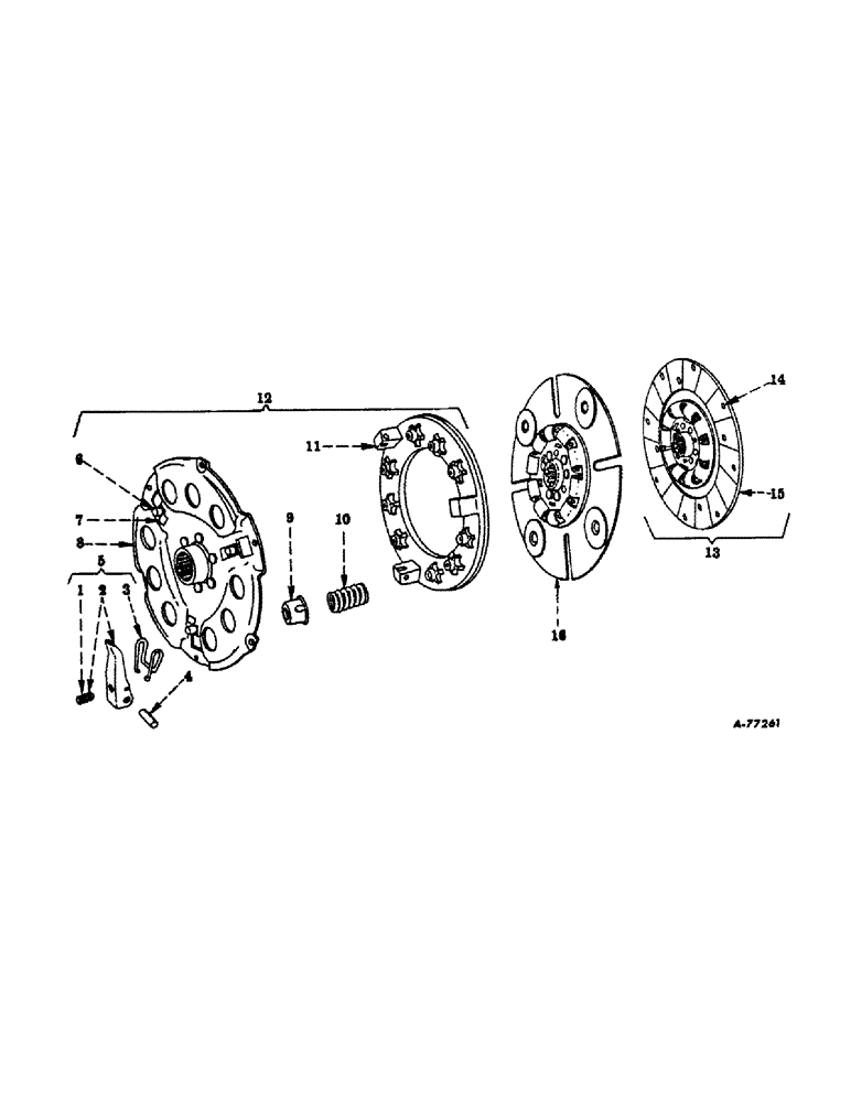 Схема запчастей Case IH 504 - (140) - CLUTCH, 10-1/2 INCH IH (03.1) - CLUTCH