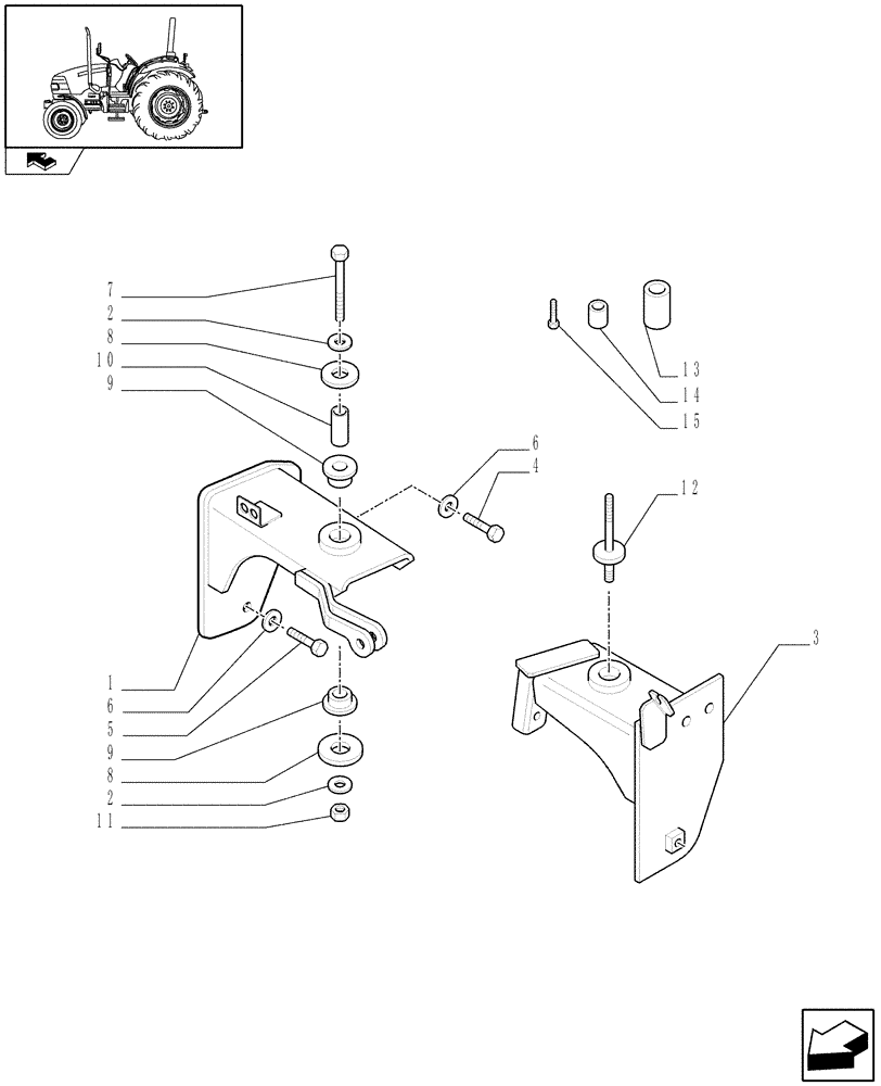 Схема запчастей Case IH FARMALL 90 - (1.87.0[02]) - SUPPORTS - L/CAB (08) - SHEET METAL