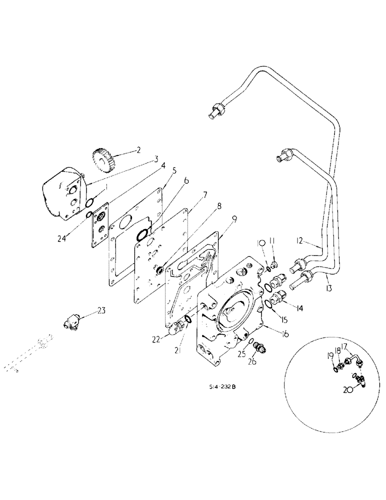 Схема запчастей Case IH 484 - (10-01) - HYDRAULICS, HYDRAULIC POWER SUPPLY AND MULTIPLE CONTROL VALVE (07) - HYDRAULICS