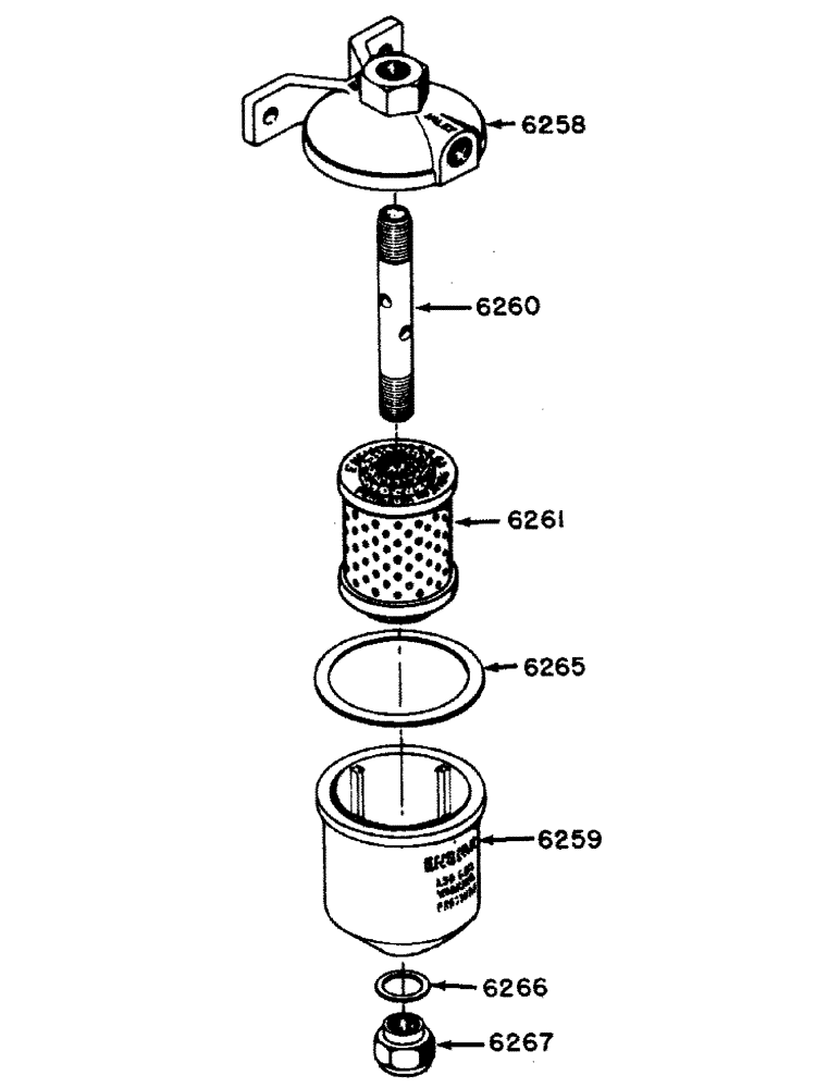 Схема запчастей Case IH 500B-SERIES - (027C) - O8837AB LPG FILTER (03) - FUEL SYSTEM