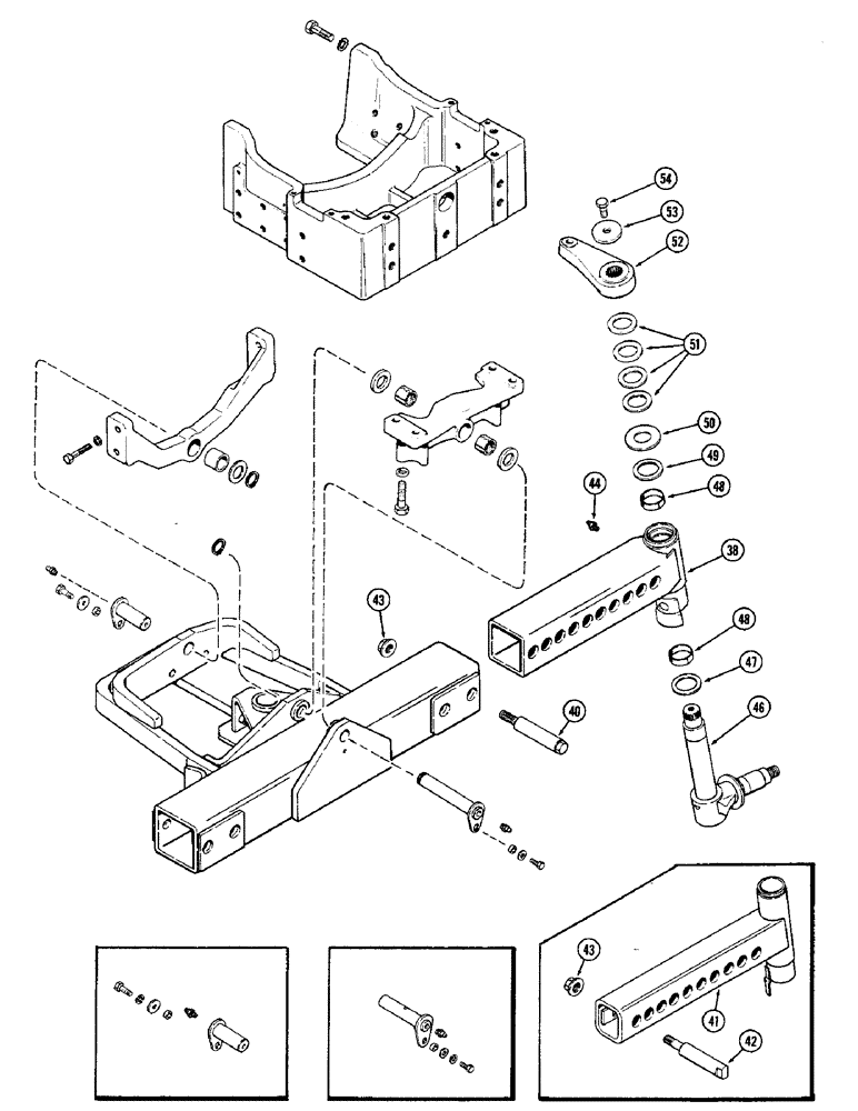 Схема запчастей Case IH 1370 - (146) - ADJUSTABLE FRONT AXLE (05) - STEERING