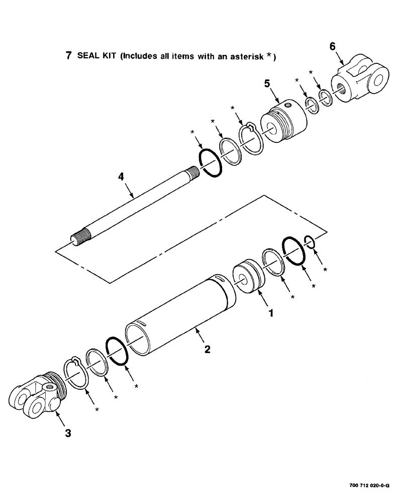 Схема запчастей Case IH 8840 - (08-010) - HYDRAUILIC CYLINDER ASSEMBLY (RIGHT) (S.N. CFH0031733 AND LATER) (35) - HYDRAULIC SYSTEMS