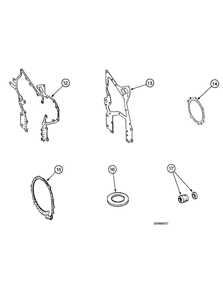 Схема запчастей Case IH D-360 - (9B-18) - SERVICE KITS 