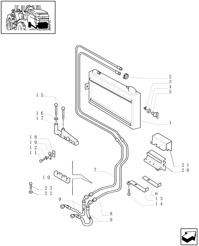 Схема запчастей Case IH MXM155 - (1.29.7[02B]) - GEARBOX LUBRICATION PIPING - D4854 - C4920 (03) - TRANSMISSION