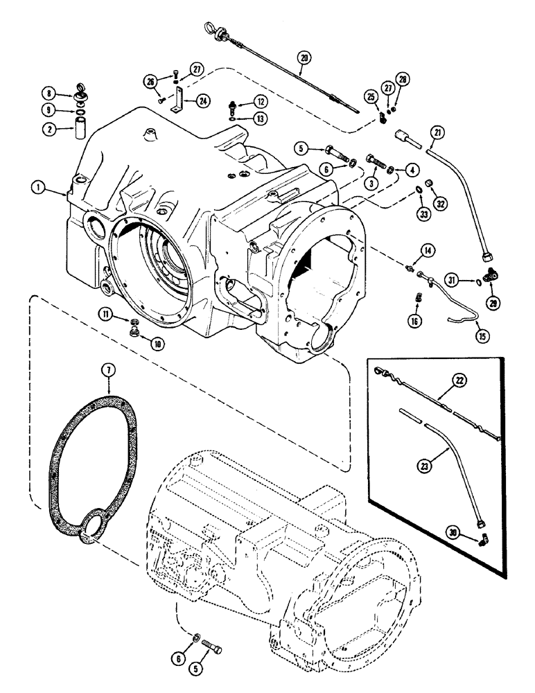 Схема запчастей Case IH 2590 - (6-170) - TRANSMISSION HOUSING (06) - POWER TRAIN