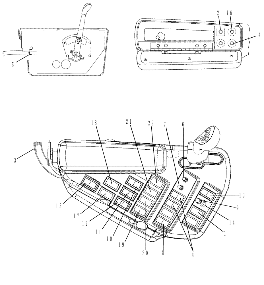 Схема запчастей Case IH 5130 - (55.632.01) - CONSOLE CONTROLS (55) - ELECTRICAL SYSTEMS