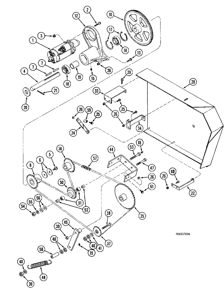 Схема запчастей Case IH 1680 - (9A-44) - FEEDER REVERSER, WITH ROCK TRAP (13) - FEEDER