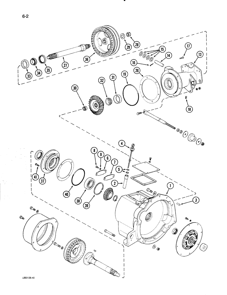 Схема запчастей Case IH 1670 - (6-02) - POWER TAKEOFF DRIVE (03) - POWER TRAIN