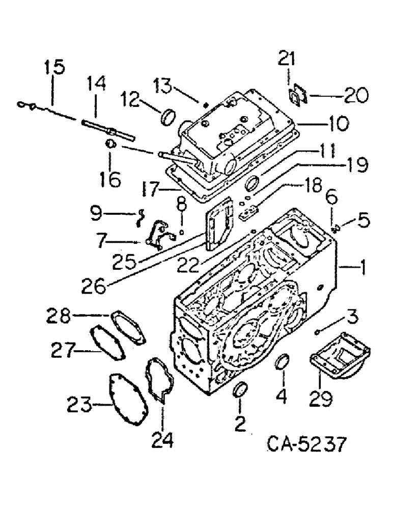 Схема запчастей Case IH 1586 - (07-06) - DRIVE TRAIN, REAR FRAME AND COVERS (04) - Drive Train