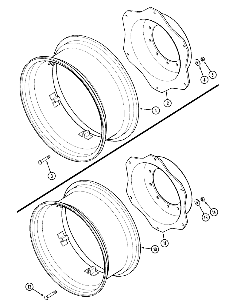 Схема запчастей Case IH 1896 - (5-140) - FRONT WHEEL, MFD TRACTORS (05) - STEERING