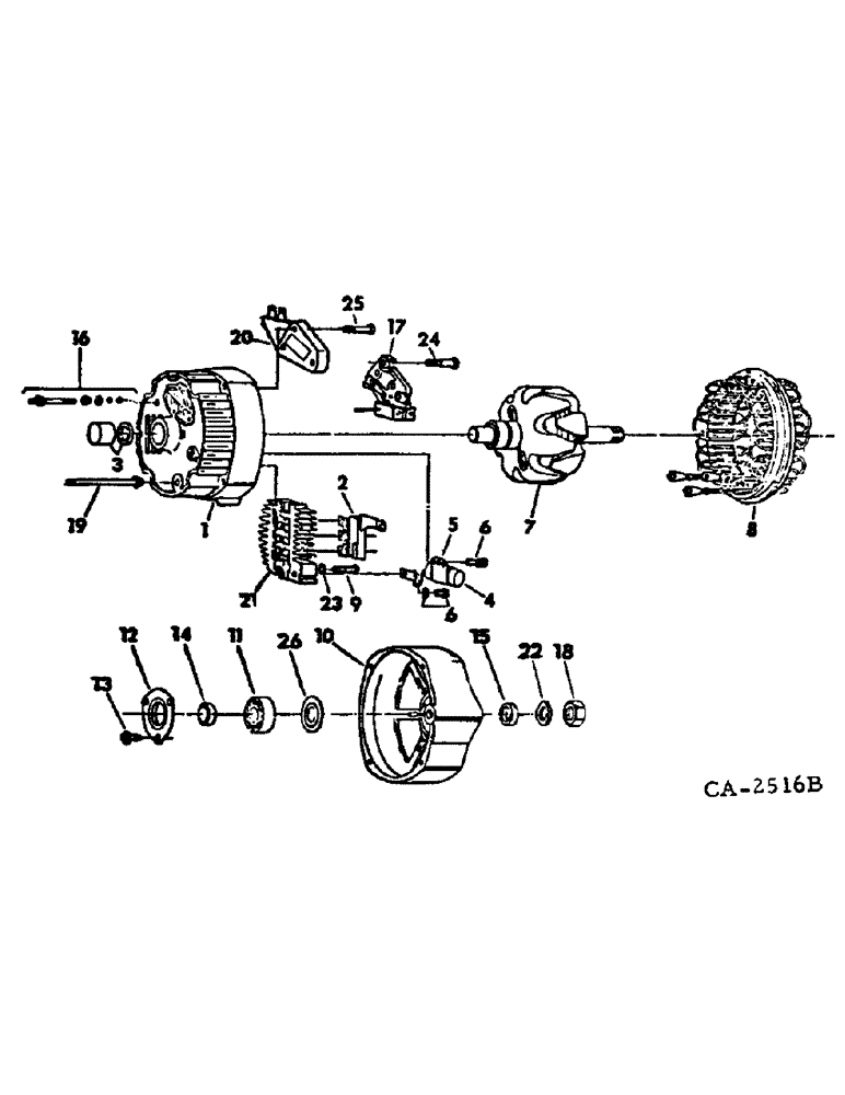 Схема запчастей Case IH 4586 - (08-05) - ELECTRICAL, ALTERNATOR-GENERATOR, DELCO-REMY (06) - ELECTRICAL