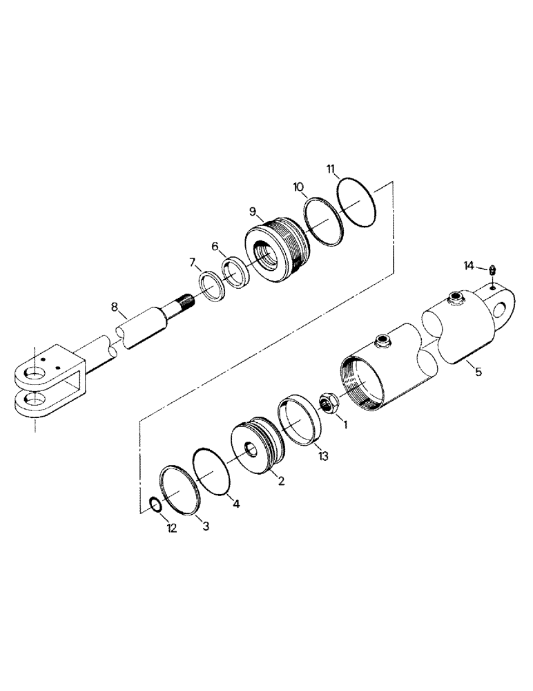 Схема запчастей Case IH STEIGER - (10-03) - 3-PT HITCH HYDRAULIC CYLINDER ASSEMBLY Options & Miscellaneous