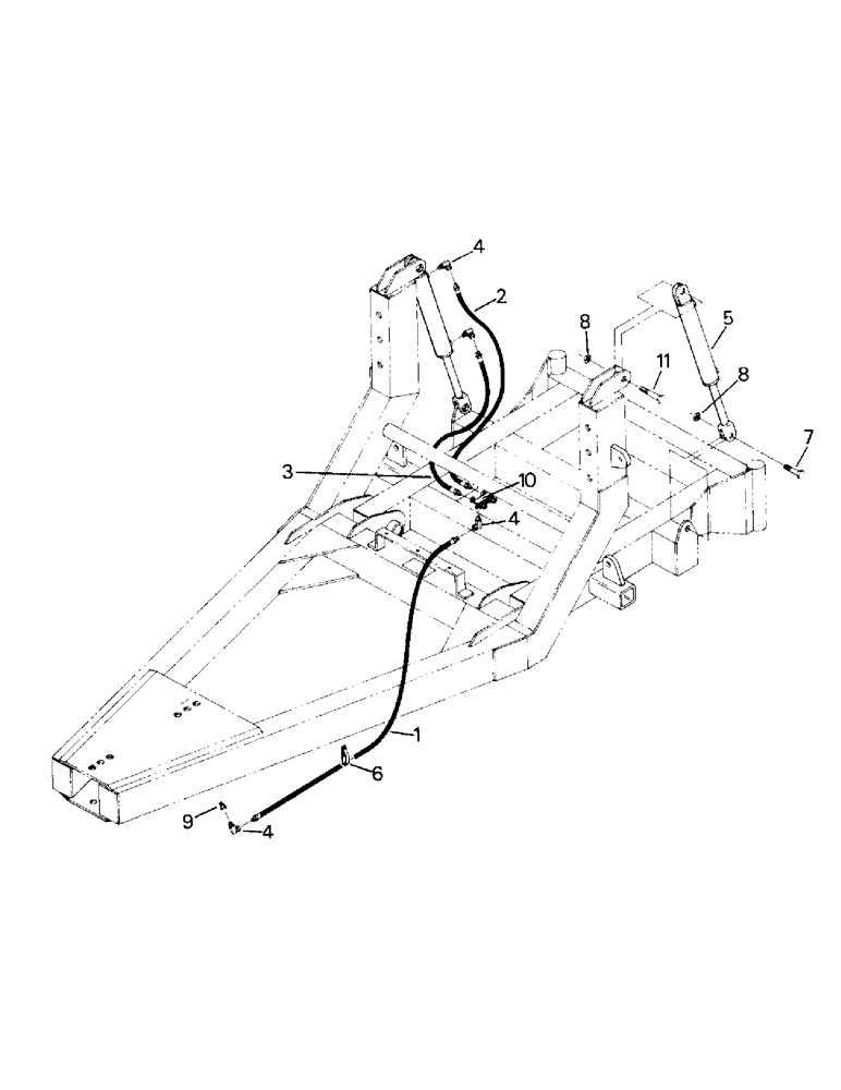 Схема запчастей Case IH ST250 - (10-30) - UTILITY BLADE HYDRAULICS, EARLY STYLE, MODEL 602 AND 605, MANUAL ANGLE (19) - OPTIONS