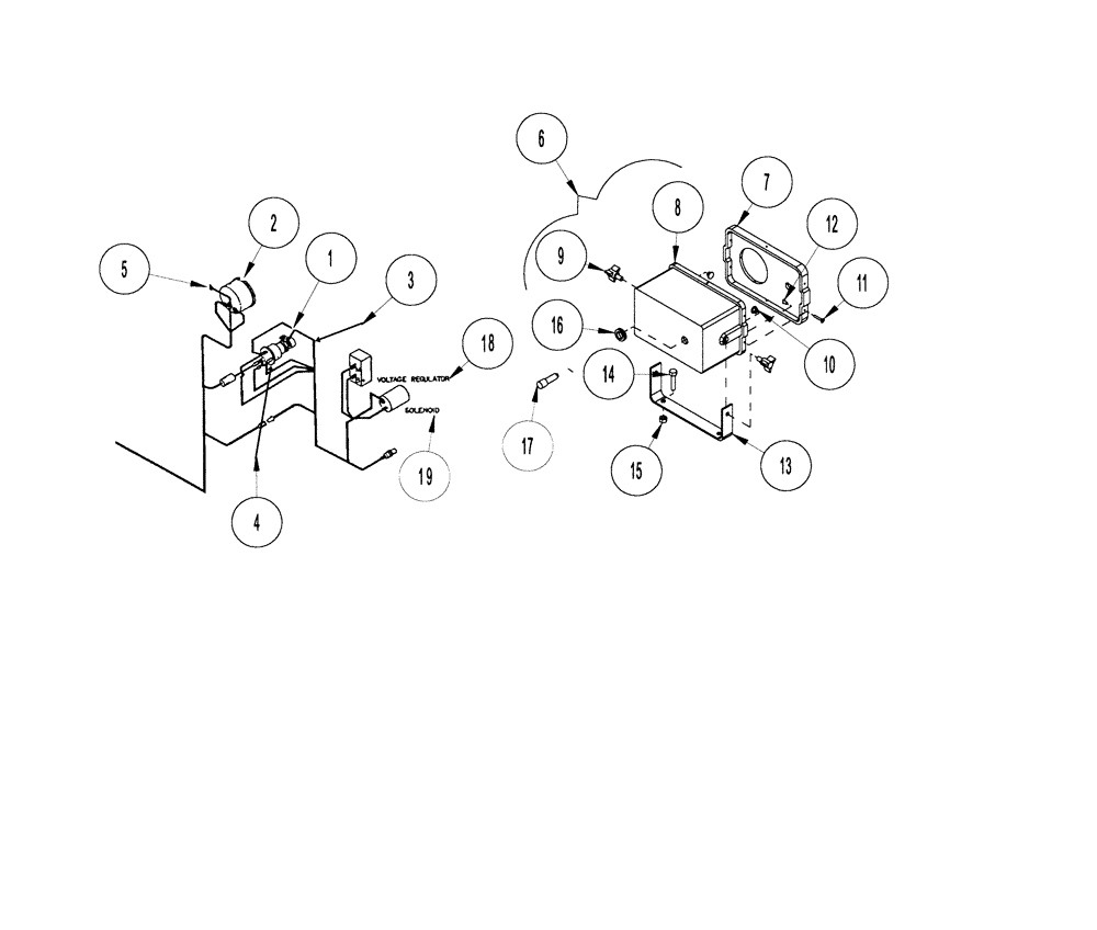 Схема запчастей Case IH 1124 - (E36) - M200 ELECTRICAL SYSTEM - DIESEL ENGINE 