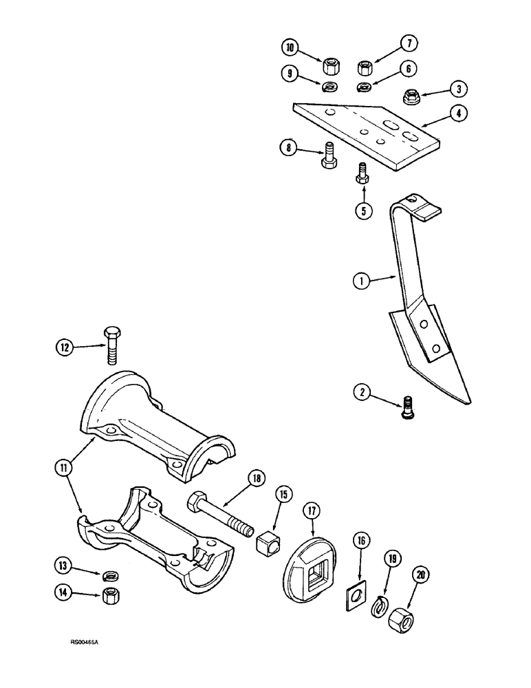 Схема запчастей Case IH 3850 - (75.200.11) - FURROW FILLER ATTACHMENT (09) - CHASSIS/ATTACHMENTS