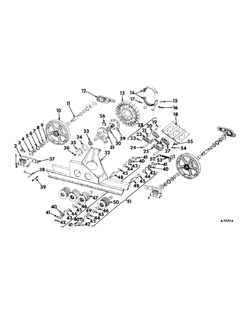 Схема запчастей Case IH 503 - (319) - TRACK, CHAIN AND FRAME (48) - TRACKS & TRACK SUSPENSION