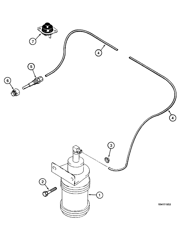 Схема запчастей Case IH 2144 - (2-16) - ETHER START (01) - ENGINE