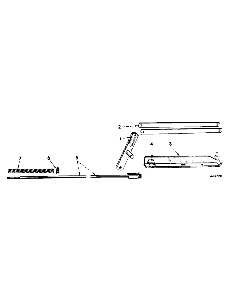 Схема запчастей Case IH 70L - (E-18) - REAR WHEEL RAISING LINK AND BELLCRANK 