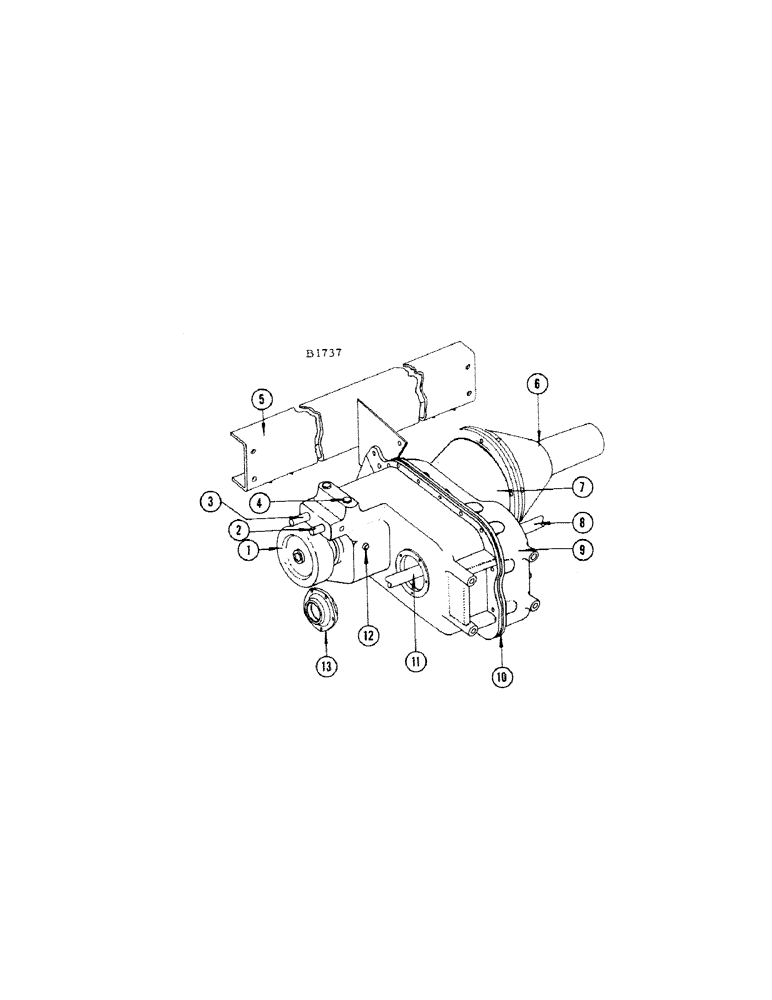 Схема запчастей Case IH 660 - (274) - TRANSMISSION CASE 