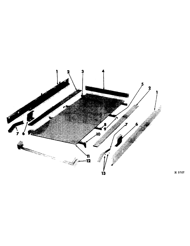 Схема запчастей Case IH 101 - (B-02) - SPREADER BOX BOTTOM 