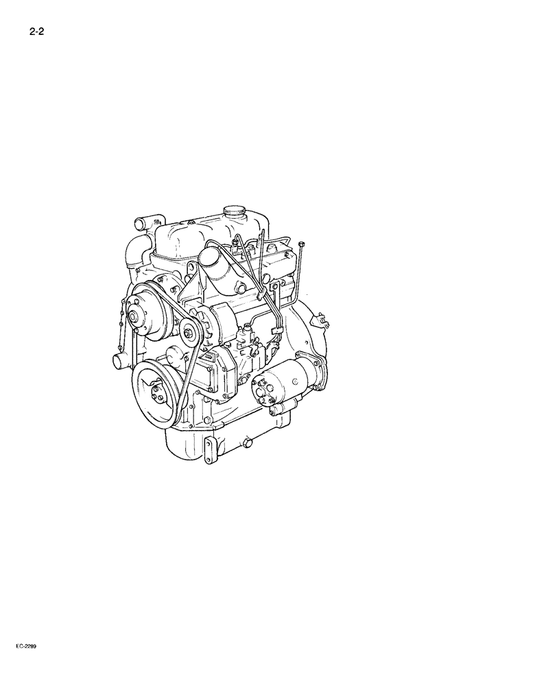 Схема запчастей Case IH 495 - (2-002) - SERVICE ENGINES (02) - ENGINE