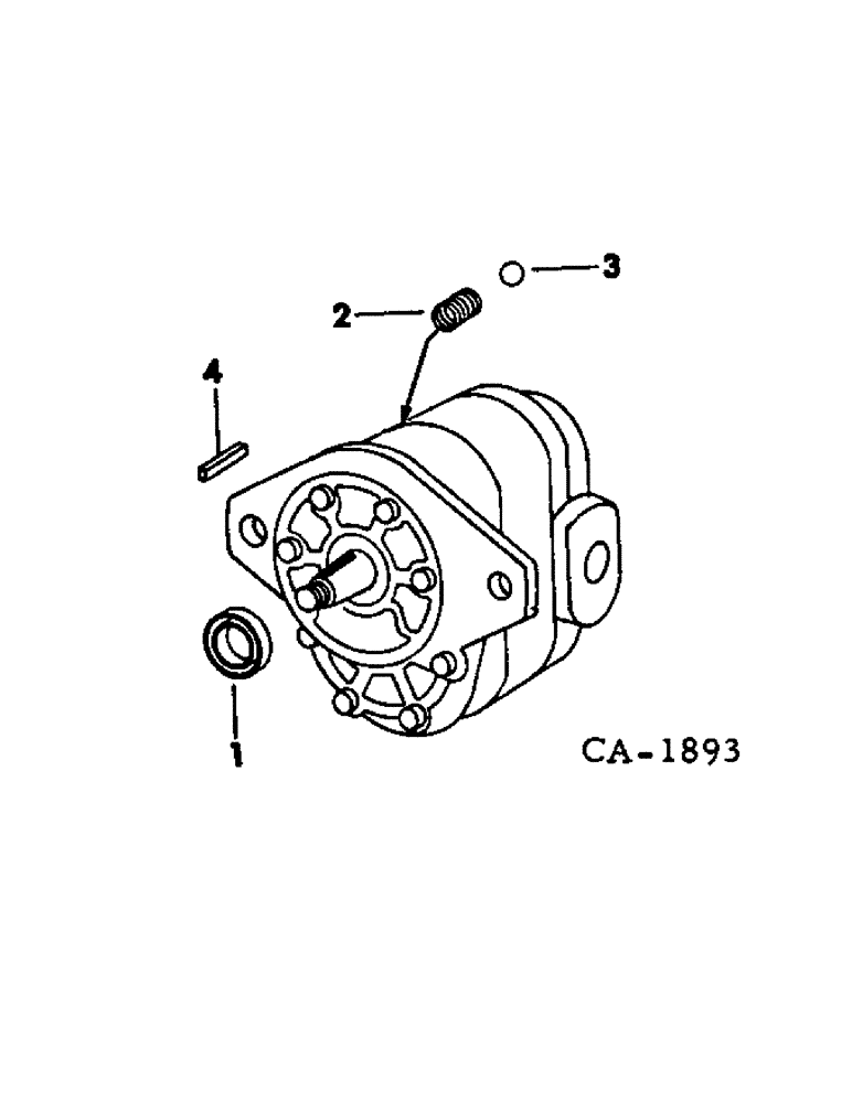 Схема запчастей Case IH 574 - (10-20) - HYDRAULICS, SIDE MOUNTED HYDRAULIC PUMP, CESSNA (07) - HYDRAULICS