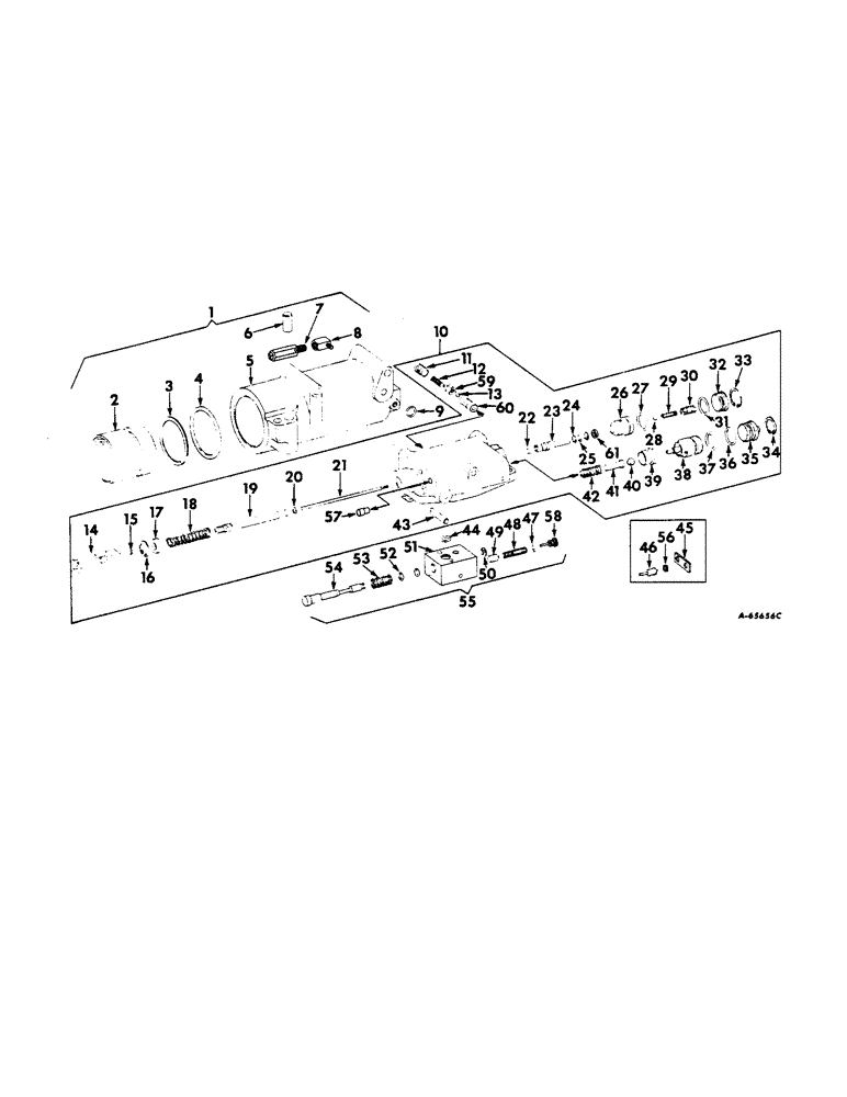 Схема запчастей Case IH 2504 - (229) - HYDRAULIC SYSTEM, DRAFT CONTROL CYLINDER AND VALVE (07) - HYDRAULIC SYSTEM