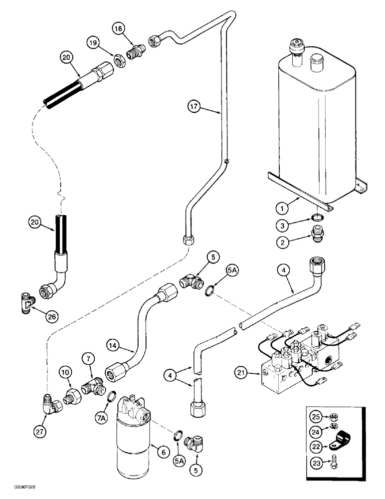 Схема запчастей Case IH 2022 - (2-06) - COOLANT RECOVERY SYSTEM (01) - ENGINE