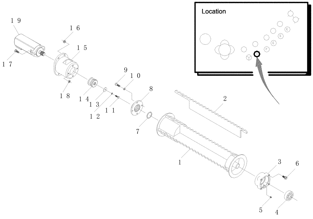 Схема запчастей Case IH A7000 - (A05.07[01]) - Bottom Roller {I} (13) - FEEDER