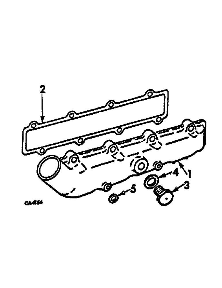 Схема запчастей Case IH 574 - (12-061) - INTAKE MANIFOLD Power