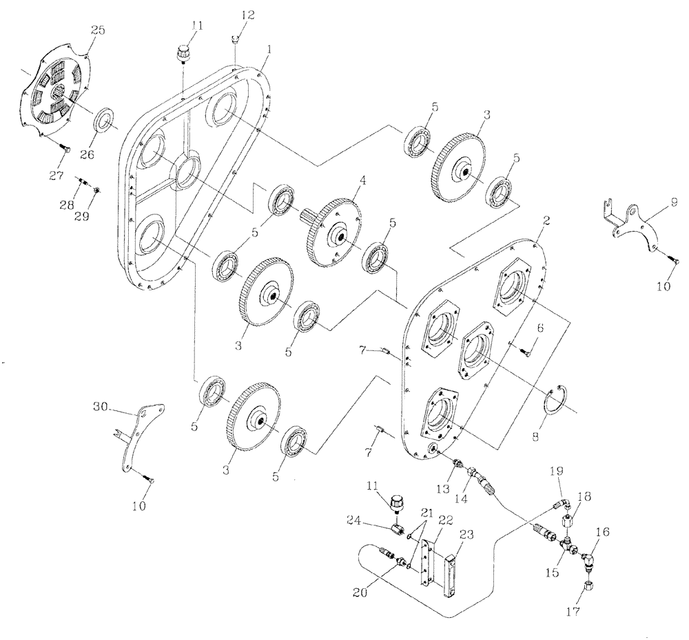 Схема запчастей Case IH 7700 - (C06[08]) - GEARBOX {3306} {COMMERCIAL} Engine & Engine Attachments