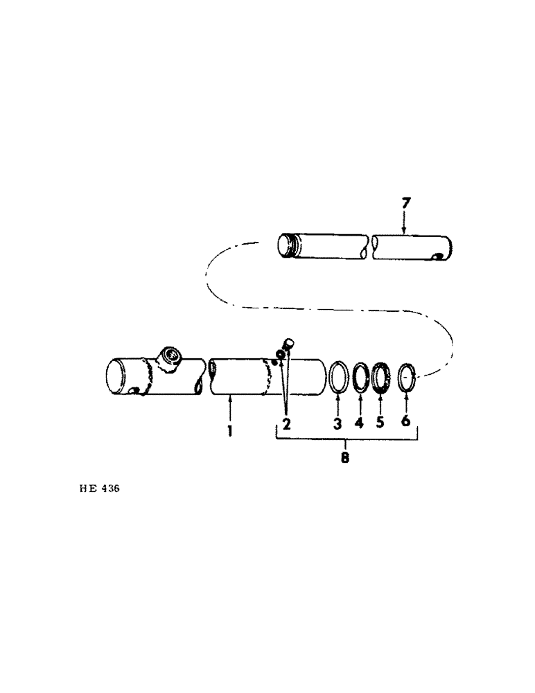 Схема запчастей Case IH 230 - (10-11) - HYDRAULICS, CYLINDER - REEL LIFT SLAVE (07) - HYDRAULICS