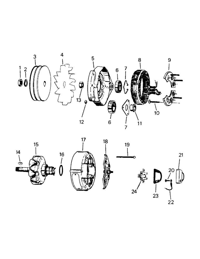 Схема запчастей Case IH RC210 - (02-06) - ALTERNATOR (06) - ELECTRICAL