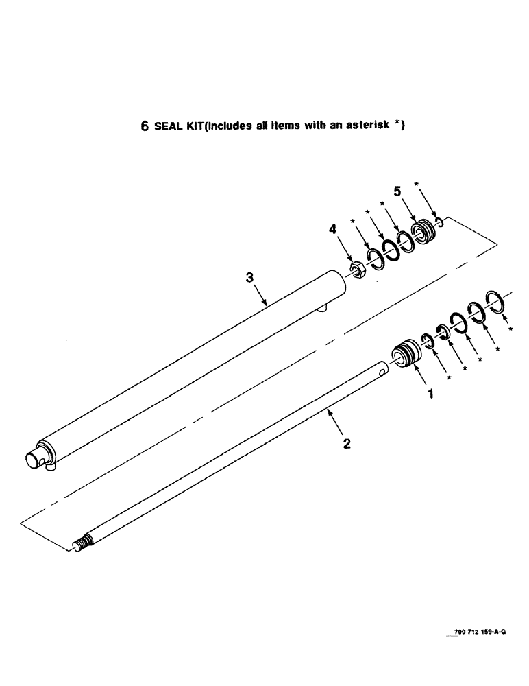 Схема запчастей Case IH 8465T - (8-26) - HYDRAULIC CYLINDER ASSEMBLY,TAILGATE, SERIAL NUMBER CFH0074012 AND LATER (07) - HYDRAULICS