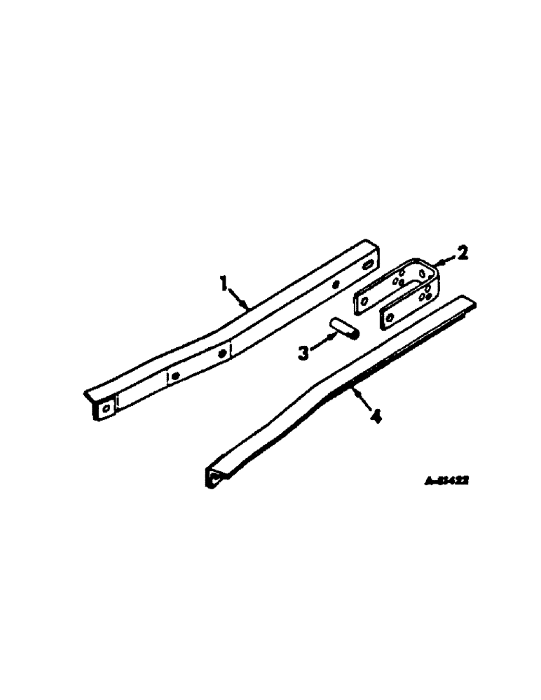 Схема запчастей Case IH 56-SERIES - (N-77) - HITCH EXTENSION ATTACHMENT 