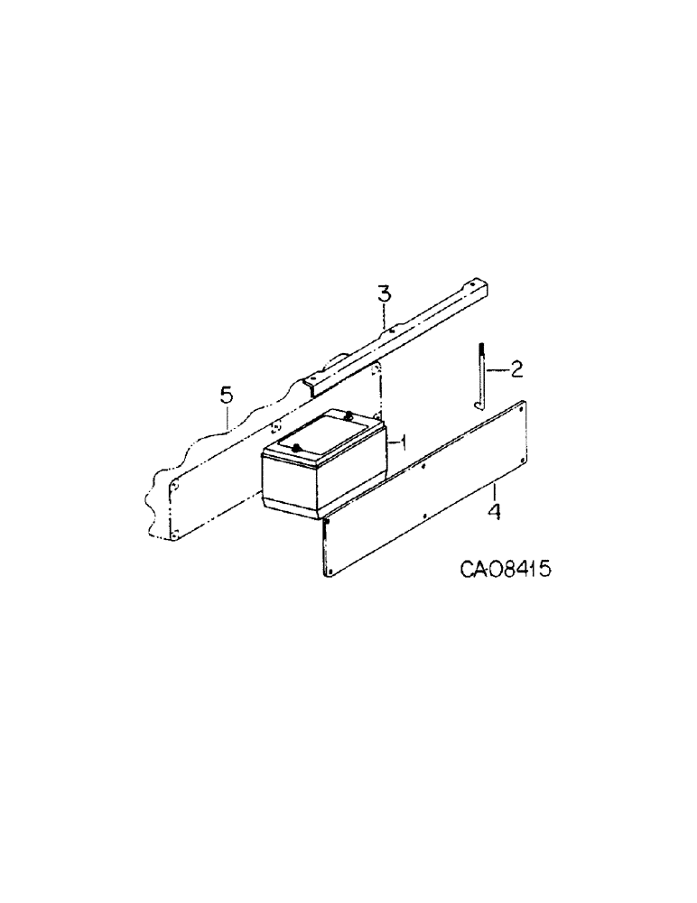 Схема запчастей Case IH 4786 - (08-01) - ELECTRICAL, BATTERY BOX AND HOLD DOWN (06) - ELECTRICAL