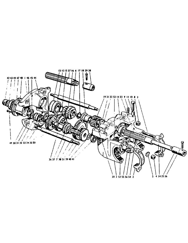 Схема запчастей Case IH 950 - (28) - GEARBOX, ALL MODELS Gearbox