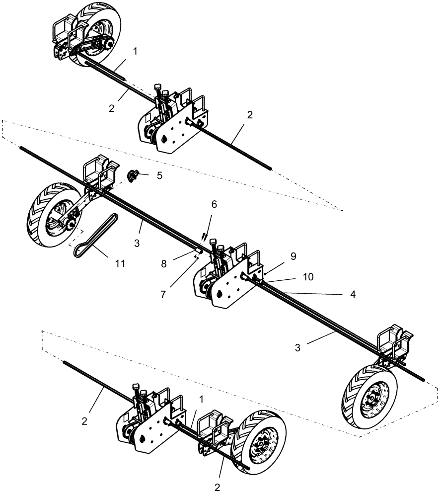 Схема запчастей Case IH 1220 - (35.720.11) - DRIVE SYSTEM - 16R MOUNTED STACKER MECH (35) - HYDRAULIC SYSTEMS