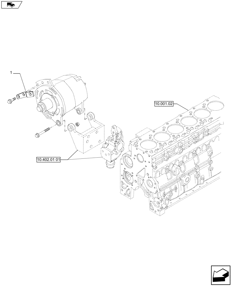 Схема запчастей Case IH F4HE9687G J104 - (55.301.02) - ALTERNATOR (84380070) (55) - ELECTRICAL SYSTEMS