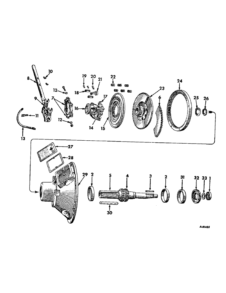 Схема запчастей Case IH 50 - (A-038K) - POWER TAKE-OFF CLUTCH (18) - CLUTCH