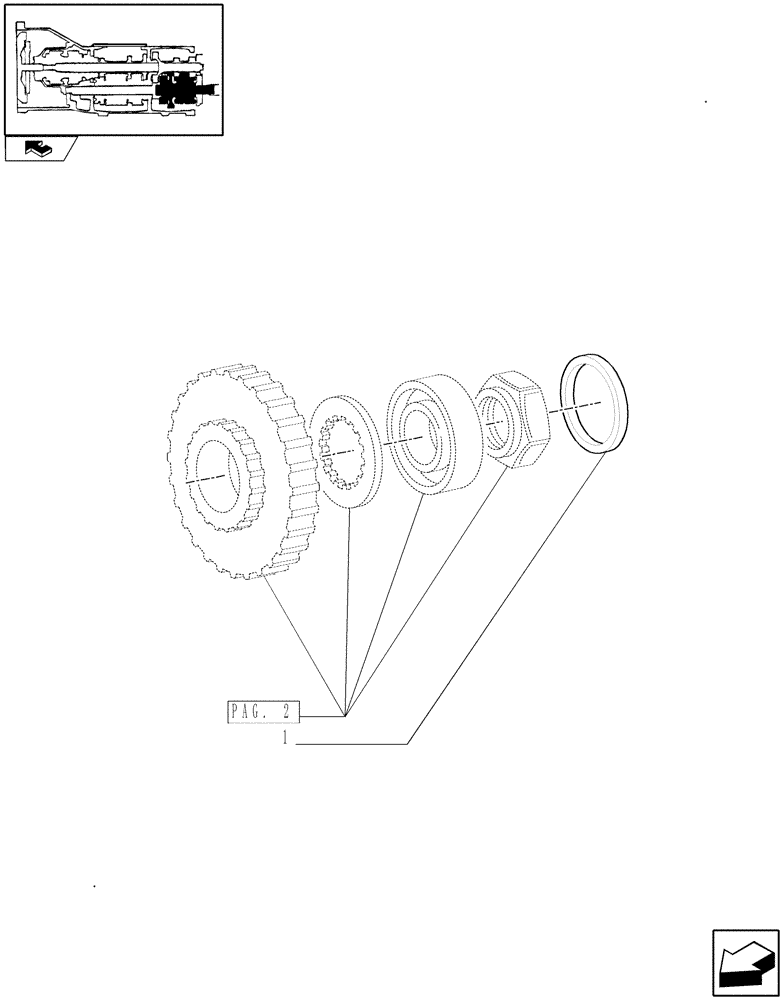 Схема запчастей Case IH PUMA 115 - (1.32.1[07]) - CENTRAL REDUCTION GEARS - SHIMS (03) - TRANSMISSION