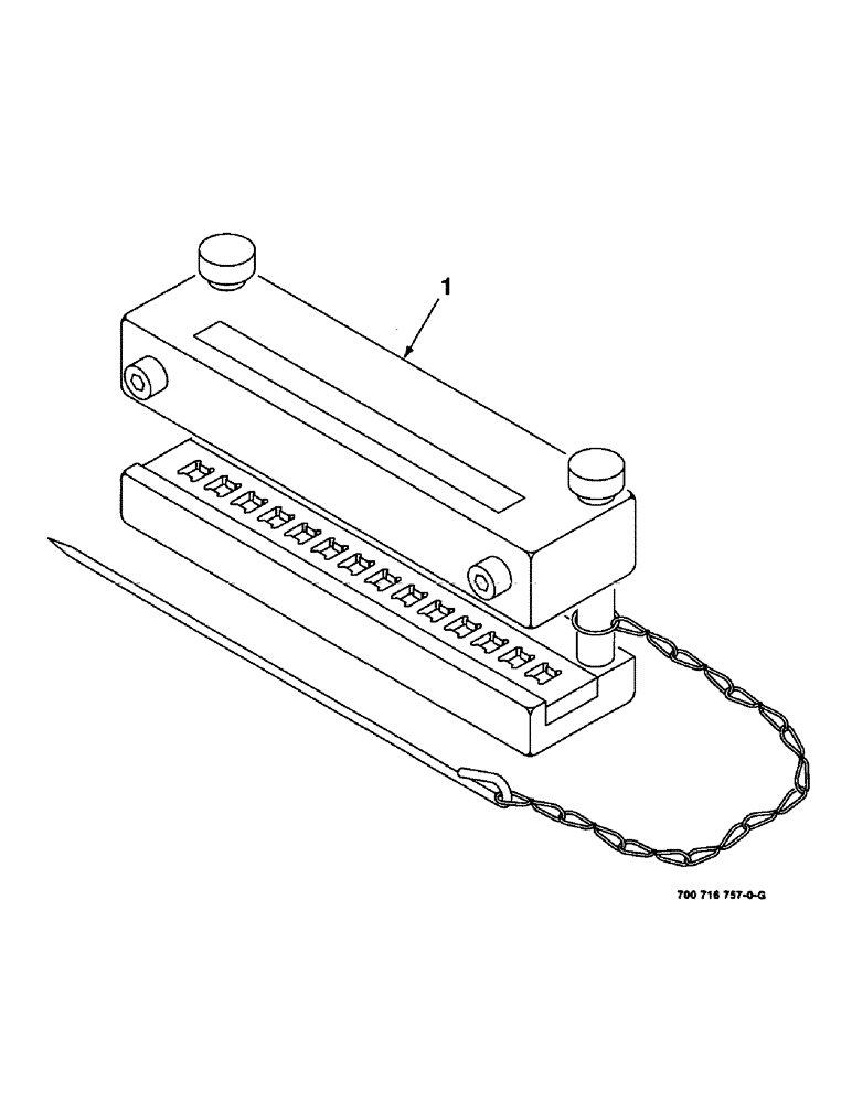 Схема запчастей Case IH 8455T - (9-22) - 7" BELT CLAMPING TOOL, TITAN 05, 700716757 7" BELT CLAMPING TOOL COMPLETE, TITAN 05 Decals & Attachments