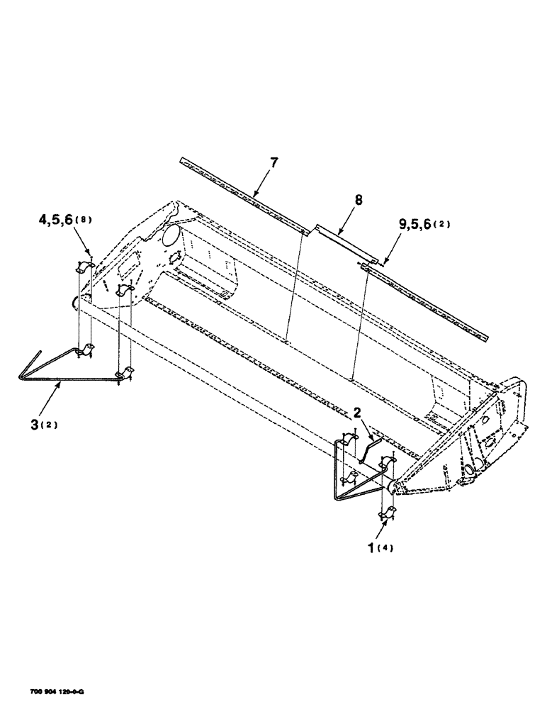 Схема запчастей Case IH SC416 - (9-32) - CROP DIVIDER KIT, HK60918 CROP DIVIDER KIT COMPLETE, TO BE ORDERED THRU WHOLEGOODS ONLY (09) - CHASSIS